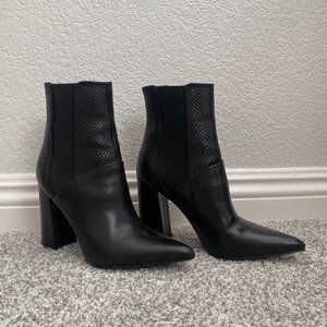 Guess Black Pointed Toe Ankle Booties
